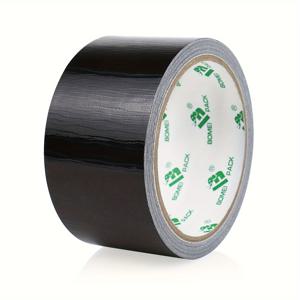 TEMU PACK, 덕트 테이프 1롤 - 블랙 33피트 X 1.98인치 - 강력하고 유연하며 잔여물 없음, 전천후 및 손으로 찢음 - 수리, 산업, 전문가용, 초강력 덕트 테이프 헤비 듀티 산업 테이프 수리 테이프 (포장용)