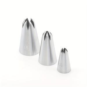 TEMU 2D 장미꽃 끝 노즐, 드롭 용해용 굽은 6톱니 파이핑 팁, 스테인리스 스틸 케이크 크림 프로스팅 아이싱 파이핑 팁, 베이킹 도구, 3개