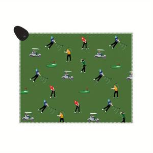 TEMU 1개 40x50cm 남녀공용 골프 가방용 마그네틱 골프 타월, 마이크로파이버 패브릭 와플 패턴 골프 타월, 골프 카트 또는 클럽에 강력한 고정-15.7x19.6인치