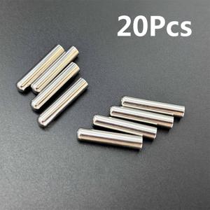 TEMU 20개 아연 합금 신발끈 팁 - 운동화용 튼튼한 금속 아글렛, DIY 수리 키트, 은색 & 금색 옵션, 4x20mm
