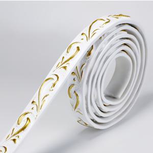 TEMU 2Cm 폭 PVC 소프트 라인 거울 테두리 장식 인조 석고 라인 천장 라인 거실 배경 벽 테두리 자가 접착