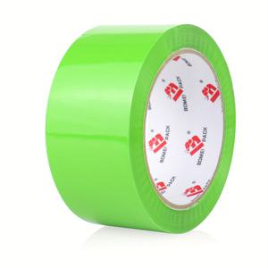 TEMU PACK, 라이트 그린 테이프, 커터 포함 1롤, 폭 1.89인치 X 55야드, 강력 배송 테이프, 실링 테이프, 라이트 그린 포장 테이프, 이사 테이프, 학교, 사무실, 가정 및 공장 포장용