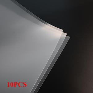 TEMU 10개입 A4 사이즈 투명 폴리프로필렌 플라스틱 시트 - 밀 마감의 고품질 경직 PP 보드, 공예 및 DIY 프로젝트용 투명 평면 시트, 간판 및 예술 디스플레이