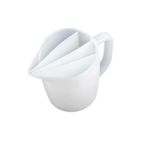 TEMU 1개 17OZ/500ML 손잡이 달린 분할 레진 컵, 두꺼운 및 세척이 용이한 4채널 분할 컵 (페인트 붓기용), 실리콘 재사용 가능 액체 아트 분할 컵 (레진 몰드용), 에폭시 레진 아트