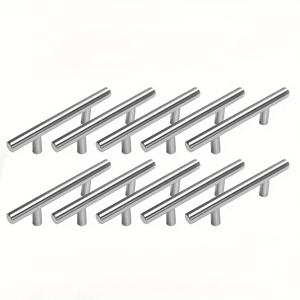 TEMU 10팩 | 브러시드 니켈 캐비닛 손잡이 - 5인치 길이, 3인치 홀 센터, 스테인리스 스틸 핸들, 홈 & 주방 서랍 손잡이, 캐비닛 핸들/캐비닛 도어, 우아한 주방 하드웨어