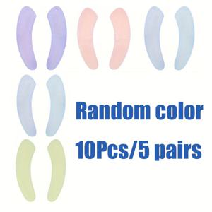 TEMU 랜덤 색상 10개/5쌍, 만화 변기 시트, 따뜻하고 두꺼운 정전기 변기 시트, 부착식 변기 스티커, 일회용 변기 시트