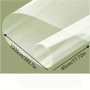 TEMU 원 롤 0.12mm 오일 방지 정전기 PVC 마스킹 테이프 | 주방 스토브 벽 보호 데칼 (접착 처리 없음) |, 물티슈로 닦아내는 방식, 내열성, 붙이고 설치 용이 | 거실, 침실, 홈 스터디 벽 보호용