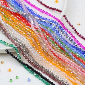 TEMU 약 600개 3mm 마름모형 컷팅 유리 구슬, 여성 패션 브레이슬릿 목걸이 귀걸이 제작용 DIY 액세서리 장식 소재, 공예용 장식 비즈