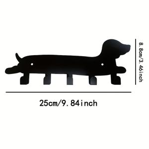 TEMU 1개, 금속 벽걸이 장식 키 후크, 귀여운 강아지 장식 후크, 열쇠, 강아지 목줄, 의류, 가방 걸기 가능