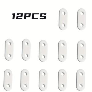 TEMU 사계절용 백색 커튼 추걸레 알루미늄 합금 추걸레 12개/20개, 개당 15g/0.52oz, 커튼 하단에 고정하여 수직성을 개선하고 바람에 휘날리는 것을 방지하기 위해 상하단에 2개의 구멍 포함, 부드러운 표면으로 쉬운 설치, 커튼, 샤워 커튼, 도어 커튼 및 기타용도에 적합