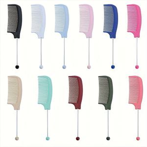 TEMU 랜덤 5/7색 비드 빗 세트, 휴대용 비드 빗, 엄마, 연인, 여자 친구, 동급생, 야외 비상 메이크업에 이상적인 선물