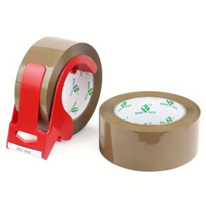 TEMU PACK, 브라운 테이프, 커터 포함 2롤, 1.89In X 55Yds, 강력 배송 테이프, 실링 테이프, 커피 색상 포장 테이프, 이사 테이프, 학교, 사무실, 가정 및 공장 포장용