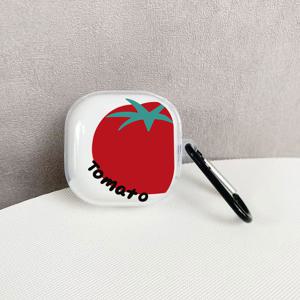 TEMU 삼성 갤럭시 버즈2/프로/갤럭시 버즈 라이브/FE용 7423 대형 토마토 패턴 이어폰 케이스, 갤럭시 버즈2 프로용 보호 커버, FE 이어폰 보호 케이스, 갤럭시 버즈 프로용 라이브 소프트 케이스