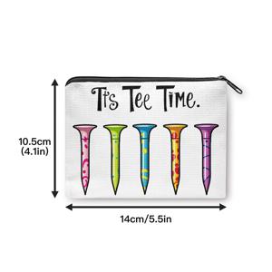TEMU 코인 지갑, 골프 티 창의적인 디자인 코인 지갑, 지퍼 잠금, 휴대용 키 이어폰 동전 보관 가방, 휴대용 카드 홀더, 가벼움, 여성 및 남성 선물