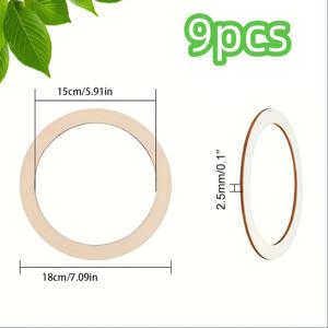 TEMU 미완성 원형 나무 반지, 7.09인치 원형 장식품, 나무 조각 페인팅, 모던 스타일의 가정 및 주방 장식, 결혼식, 약혼식, 발렌타인데이, 부활절, 크리스마스, 7월 4일, 새해에 적합한 축제 장식품