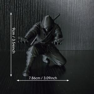 TEMU 1개 쿨 닌자 펜 홀더 - 3D 프린팅 일본 피규어 데스크 장식 | 독특한 펜 스탠드 및 데스크 정리함 (사무실, 가정, 서재용) | 창의적인 닌자 테마 데스크 장식 및 남성을 위한 멋진 선물