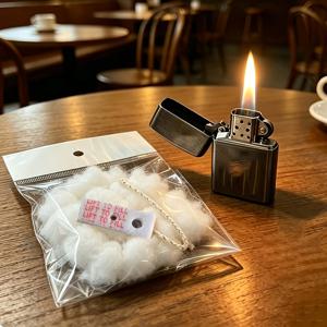 TEMU 라이터 리필 키트, 휴대용, 라이터 내부 부품 교체용, 풀세트, 오일 저장통 키트, 삼위일체 세트, 라이터 미포함