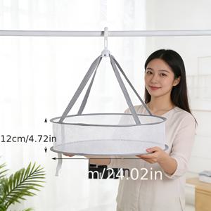TEMU 대형 세탁물 건조망 1개, 양말 건조용, 캐시미어 및 스웨터 건조용 평평하게 펼쳐 놓는 메쉬 바구니, 가정용 건조대
