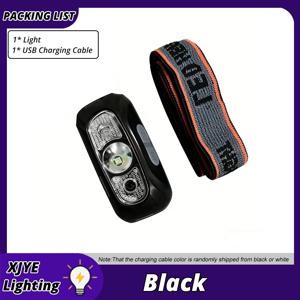 TEMU LED 헤드램프 1개, USB 충전식, 휴대용 핸즈프리, 작업 공간을 밝게 해주는 데 적합, 캠핑, 낚시, 수리, 하이킹 및 야간 사용에 적합