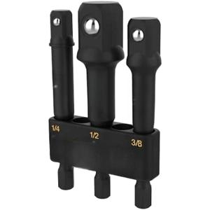 TEMU 3pcs/set 임팩트 등급 소켓 어댑터 세트, 홀더가 있는 익스텐션 비트 | 1/4