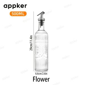 오일 앤 비너그 디스펜서 세트, 주방용 누수 방지 올리브 오일 병 포함, 16.9Oz 유리 조리 기름 용기, 오일 푸어러 스파우트 및 라벨 포함, 발렌타인데이 또는 크리스마스 선물로 적합