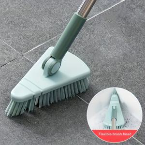 TEMU 1개 바닥 스크럽 브러쉬 샤워 스크러버 청소 욕조 및 타일 스크러버 브러쉬 긴 손잡이 분리형 딱딱한 브러쉬 모이, 샤워 욕실 주방 발코니 벽 청소용, 길이 37.4인치