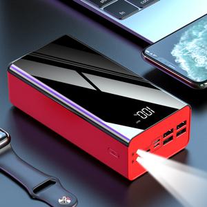 TEMU 대용량 60,000mAh 파워뱅크, PD22.5W 2.1A FAST CHARGING,4개 출력, 3개 입력, 올인원 캠핑 파워뱅크 (여행, 중추절, 연말 선물로 최적)