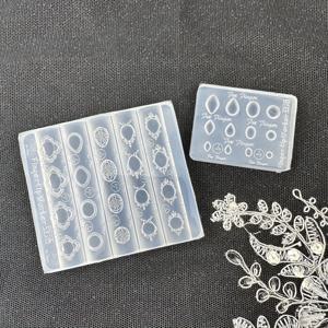 TEMU 2개 레진 실리콘 몰드 고투명도 3D 네일 아트 몰드 바로크 보석 사진 프레임 레트로 조각 고투명도 실리콘 연마 도구, 레진 액상 몰드