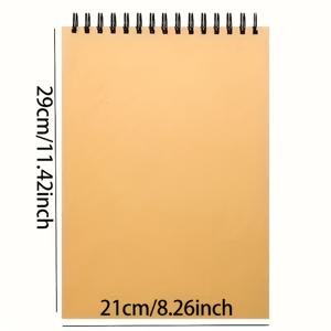 1개 스케치북 - 스케치 용지, 상단 스파이럴 코일 바인딩 드로잉 보드 - 30매 1팩, 무산성 미술 스케치북, 예술 그림 필기 용지, 고품질 스케치 노트북