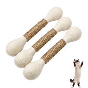 TEMU 실내 고양이용 장난감, 인터랙티브 고양이 장난감 Qtip 토끼 킥커 씹는 스틱, 튼튼하고 물어뜯기에 강한 새끼 고양이용 스크래쳐 치발기 장난감, 지루함 해소 운동용 고양이 인터랙티브 장난감, 1개/3개/6개
