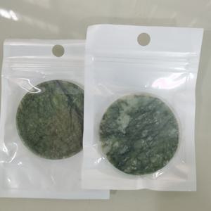 TEMU 2개 원형 옥돌 속눈썹 연장 글루 팔레트 에메랄드 접착제 홀더 폴리쉬 플레이트 베이스 네일 컬러 팔레트 연습 도구 랜덤 색상