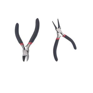 TEMU DIY 수제 주얼리용 미니 대각 절단 펜치와 롱렝드 펜치 세트, 입문용 공예 도구 키트