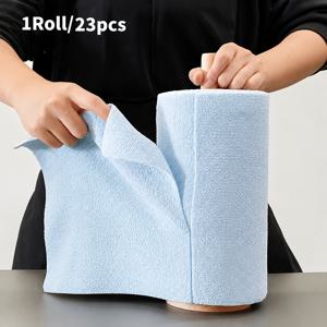 181인치 파란색 재사용 가능한 클리닝 티슈, 가정용 주방 행주, 휴대용 수건 롤, 주방 행주, 수건 대체품, 청소 용품, 주방 찢어내는 수건 롤, 주방, 창문, 자동차, 컵 행주에 적합