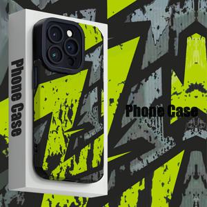 TEMU 아이폰 15/15Plus/15Pro/15ProMax, 아이폰 14/14Plus/14Pro/14ProMax, 아이폰 13/13Pro/13ProMax, 아이폰 12/12Pro/12ProMax, 아이폰 11/11/11Pro Max/iPhone 7/8/iPhone x/xs용 그린 폰 케이스, 먼지 방지, 고급스러움, 인기