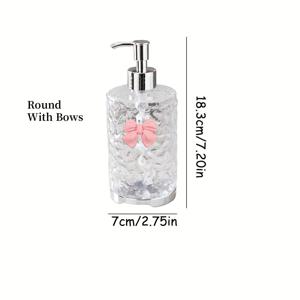 1개 투명 비누 디스펜서, 리필 가능 펌프 병 - 420ml/14.2oz 핸드 & 샤워 젤 디스펜서, 욕실, 여행, 가정 및 호텔용, 휴대용 폼 컨테이너, 내구성 있는 프레스 펌프로 부드러운 액체 공급, 욕실 액세서리, 휴가 선물