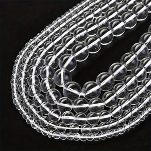 TEMU 2줄 천연 화이트 쿼츠 비즈 고품질 공예 비즈 4/6/8/10/12mm, 주얼리 제작, 팔찌, 반지, 목걸이, 귀걸이, 발목 체인용 - 의류 장식 - 비즈 장식품 - 선물 여름 파티 답례품 장식 아버지