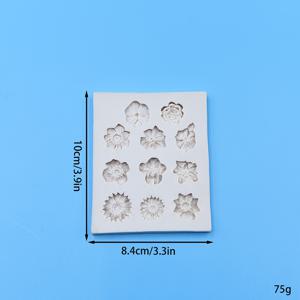 TEMU 1개 1구(粘土, 레진, 드립 글루 공예용 11홀 꽃 몰드) - 장미, 모란, 제작용 재사용 가능한 다공 실리콘 탈형 몰드 | 레진 아트, 휴일 장식 및 수제 꽃 소품용 DIY 클레이 몰드