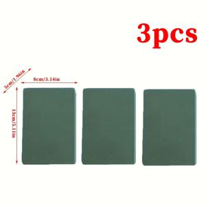 TEMU 꽃 폼 포장 3개 세트, 작은 직사각형 꽃 폼 블록, 부케용 흡수 스펀지, DIY 꽃 도구, 플라스틱 재료, 미술 용품