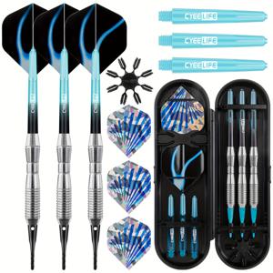 TEMU 3개 세트 Cyeelife 다트 보드 다트 세트 - 18g 소프트 팁 다트 포함, 다트 보드용, 경기/캐주얼 플레이, 스레딩, 소프트 팁 기술