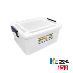 국산 다용도 수납 리빙 박스 모음전/금호화학 꼬미꼬모 15L