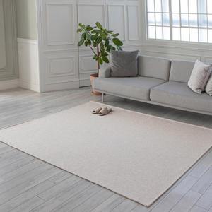체스터 먼지없는 평직 러그 사계절 물세탁 거실 단모 카페트 반려동물매트 140x200(cm) + 발매트