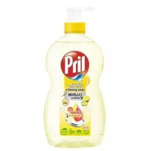 싱크대주방세제 프릴 베이킹소다 주방 세제 퓨어레몬 과일세척 700ml