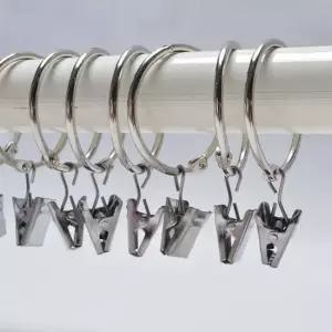 오픈형 커튼 집게링 내경 50mm 20pcs 후크 고리 커튼링 오픈형