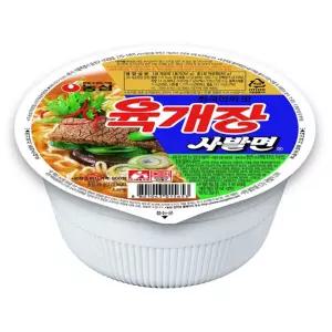 농심 육개장사발면 86gx24컵 라면 컵 야식