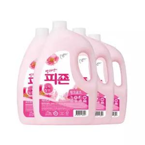 피죤 섬유유연제 3100ml 4개 핑크로즈 909535