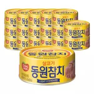 동원 라이트스탠다드참치, 85g, 6입, 3개(총 18캔)