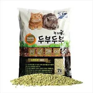 [하프클럽/셀럽하우스]D18 테비 두부두부 모래 (녹차)7LX6개 (1박스)
