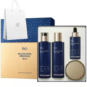 닥터지 블랙 스네일 프레스티지 토너 + 에멀전 + 앰플 + 크림 50ml + 쇼핑백 4종 세트