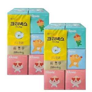크리넥스 카카오 미니맥시 230매6입 x 2팩