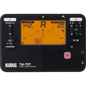 TM 70T 튜너 및 메트로놈 사운드 아웃 모드 트랜스포즈 모드 크로매틱 모드 블랙